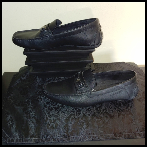 Calvin Klein Magnus Leather Loafers - Picture 2 of 8